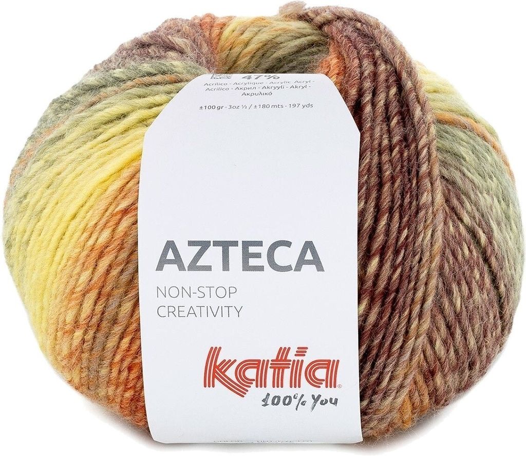 Katia Azteca 7890 Rust/Yellow/Green Strickgarn Produktbild 
