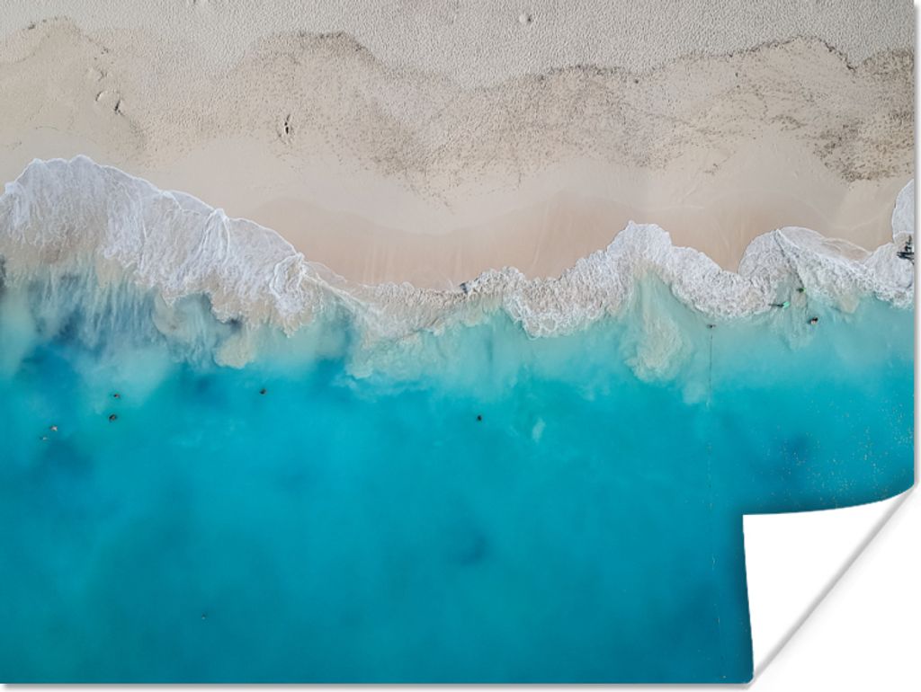 MuchoWow Poster Meer - Strand - Sommer 120x90 cm - Wandbild