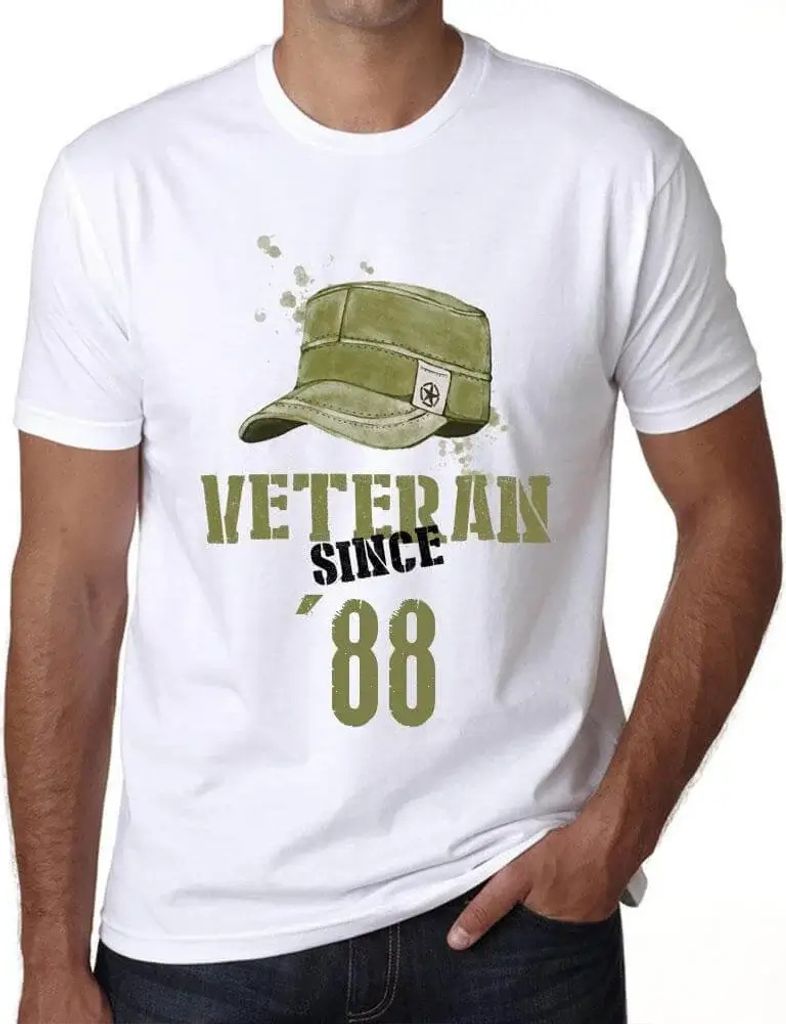 Herren Grafik T-Shirt Militärveteran seit 1988 – Military Veteran Since 1988 – Geschenk 36. Geburtstag Jahrestag 36 Jahre Jubiläum 36 Jährig...