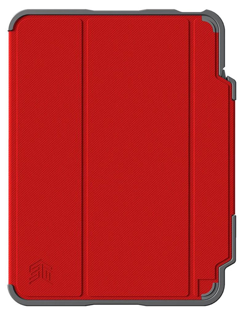 stm goods, Folio-Hülle für das iPad 10,9“ 2022 Dux Plus Verstärkt mit Apple Pencil-Steckplatz, Rot