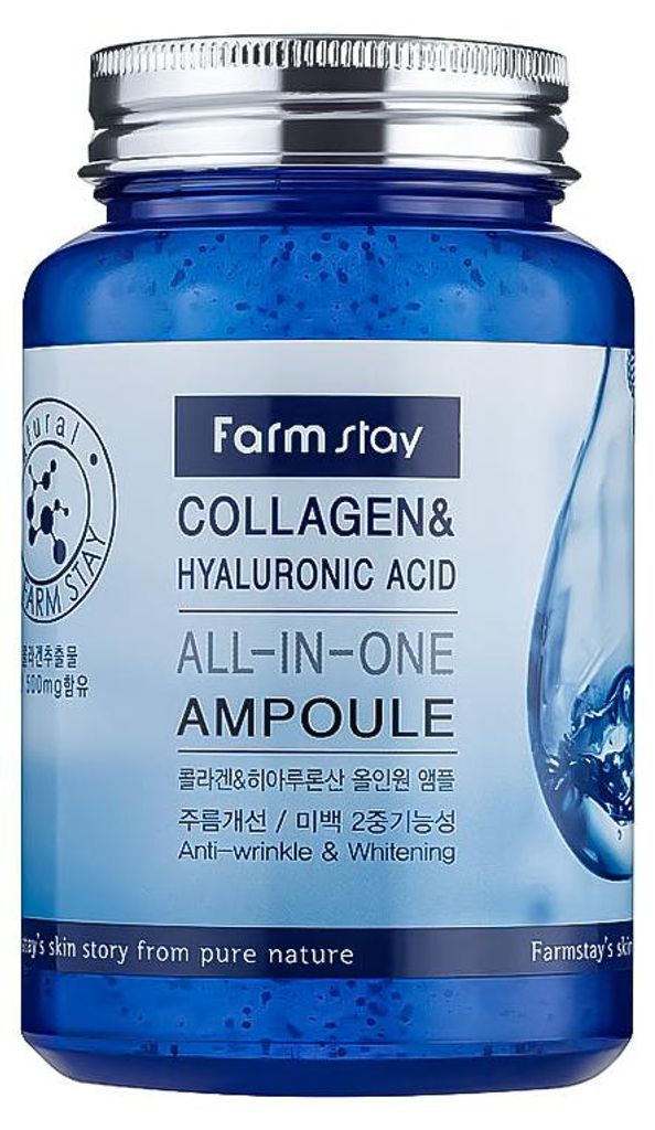 FARM STAY Collagen Ampoule 250 ml - Ampolla con acido Immagine del prodotto 