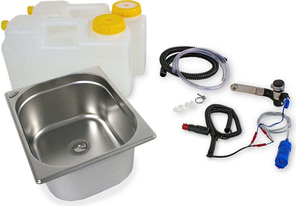 12V Miniküche Technikset Wohnmobil Bausatz Spüle 325x265x150mm Dethleffs Qek Jun