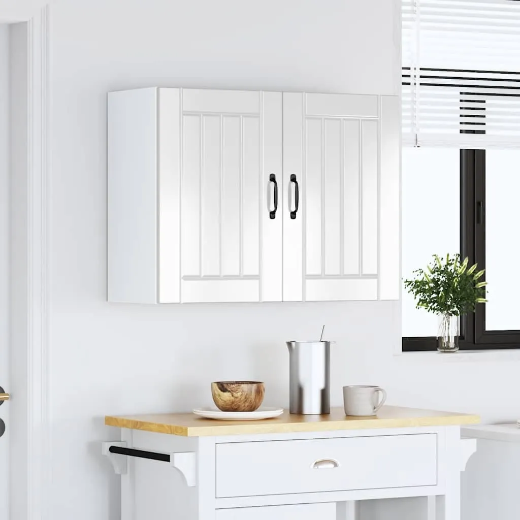 Pensile Cucina SYFAX Lucca Bianco Lucido in Legno Multistrato Resistente