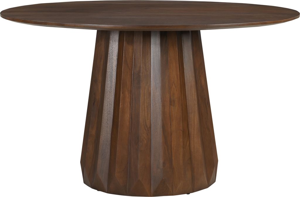 SIT Möbel Esstisch rund | Ø 130 cm | Mangoholz massiv braun | B 130 x T 130 x H 76 cm | 14730-30 | Serie RONDURA