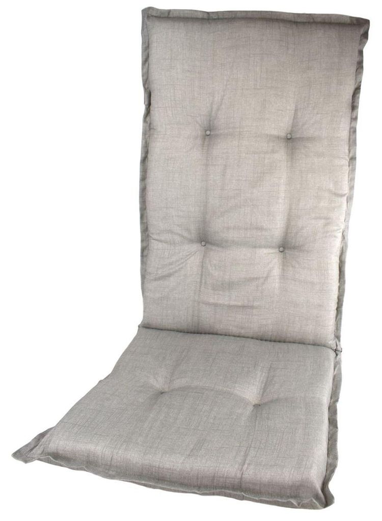 Gartenstuhl-Sitzpolster 117 x 49 x 6 cm Steg & 6-Punkt-Steppung