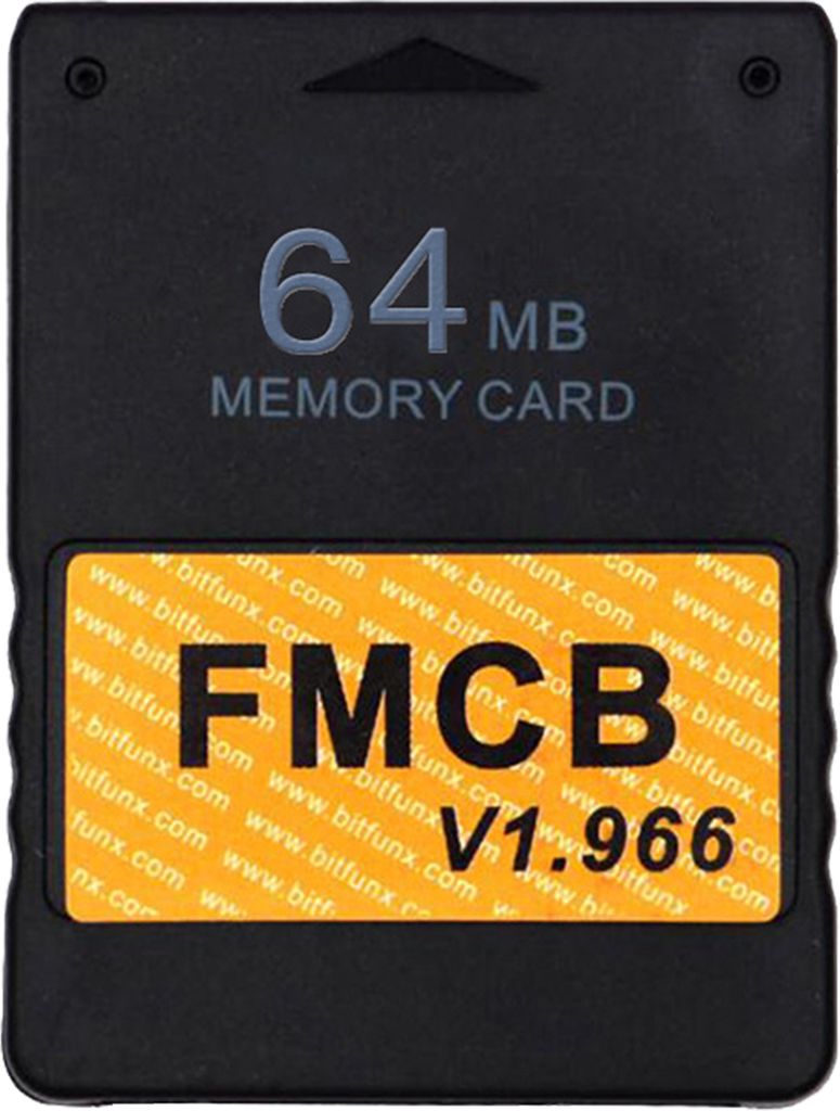 Spielkonsolenspeicherkarte Ultra-dünn Hochgeschwindigkeit 8 MB/16 MB/32 MB/64MB FMCB Free McBoot v1.966 Spieldatenstiftmodul für PS2 speichern-D