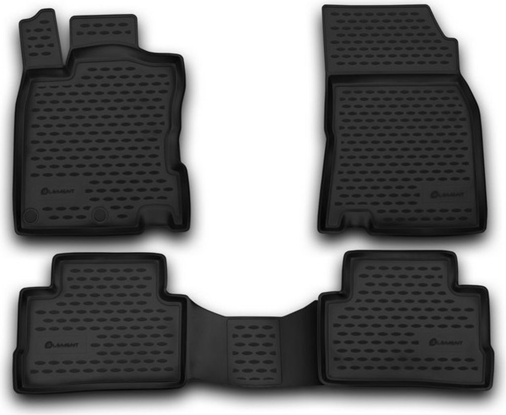 ELEMENT Gummi-Fussmatten 3D kompatible mit NISSAN Qashqai, 2014->, 4 tlg.
