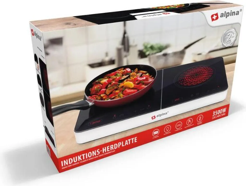 Plaque Induction Double Alpina 3500W : Finissez-en avec la Cuisson Lente - 11
