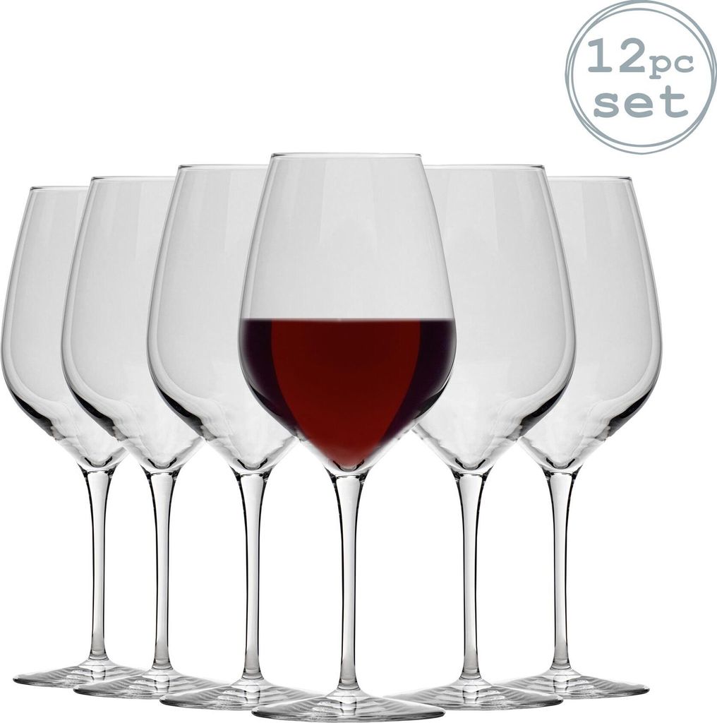 Bormioli Rocco Inalto Tre Sensi Extra Large Weingläser Set - 650ml - Packung mit 12