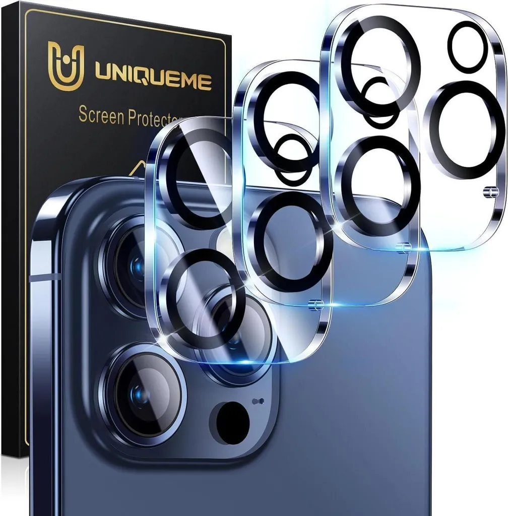Cache Caméra iPhone 15 Pro Max en Verre Trempé - Accessoire Anti-Rayures