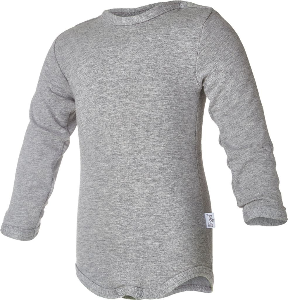 Body lange Ärmel Outlast - grau meliert, 104