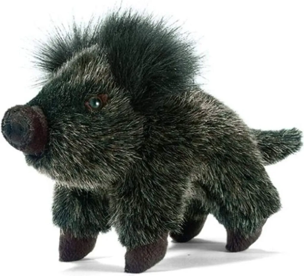 Peluche Sanglier 18 cm Hansa - Petit animal en peluche forêt sauvage