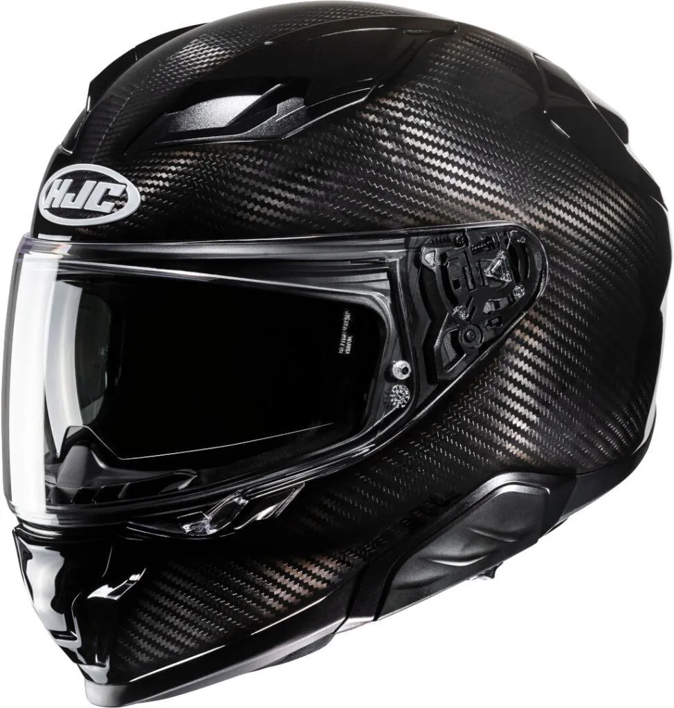 Casque HJC F71 Carbon XXL : fini la fatigue cervicale en noir carbone