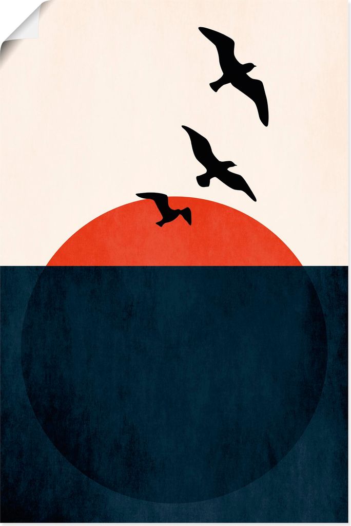 ARTland Poster Sonnenuntergangs Brise Größe: 80x120 cm