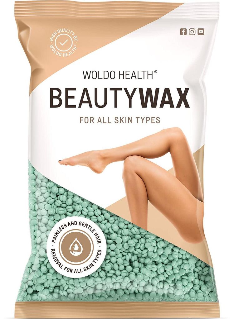 WoldoHealth, perline di cera per l'epilazione con aloe Immagine del prodotto 