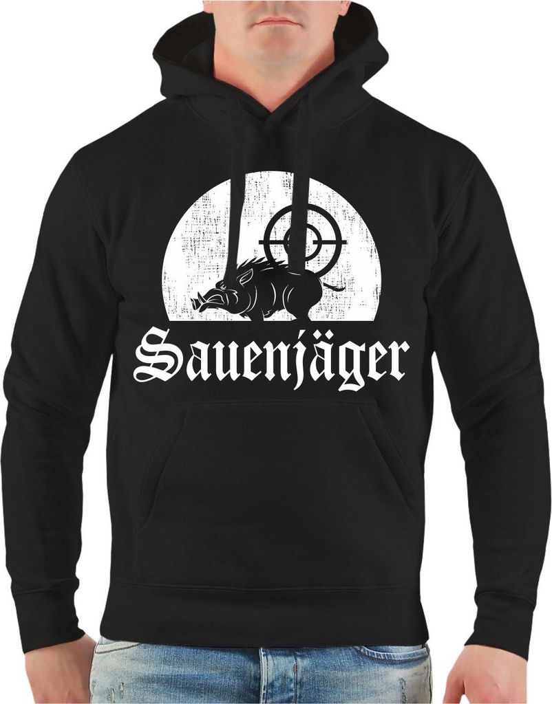 Herren Kapuzenpullover Sauenjäger