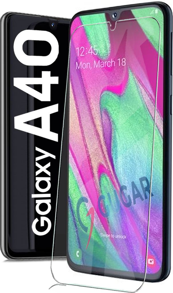 Für Samsung Galaxy A40 Panzerglas Schutzglasfolie Produktbild 