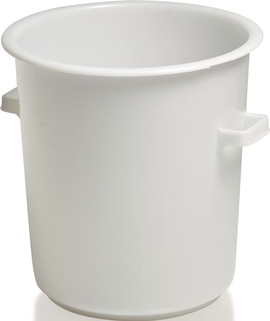 Kunststoffbehälter rd.75l HD-PE weiß D515xH530mm m.Außengriff CRAEMER