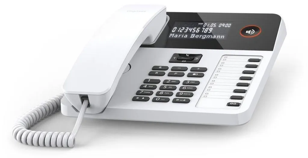 Gigaset DESK 600 blanc - Téléphone avec touches mémoires et son réglable