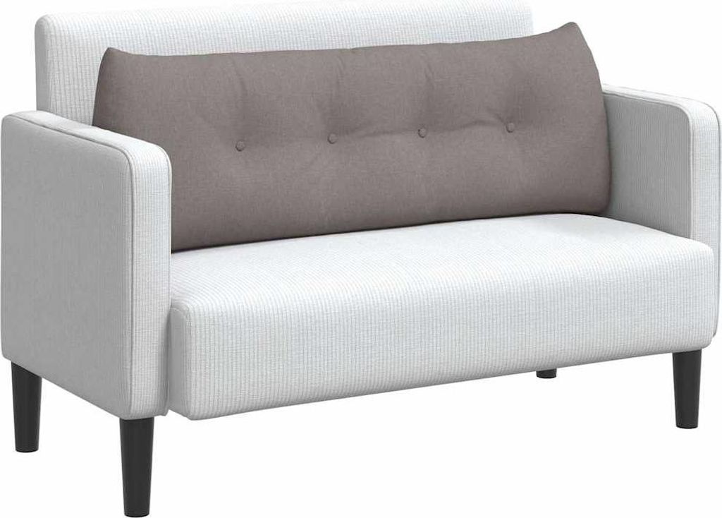 "Winter Sale" Rücken Kissen Taupe 140 x 24 x 50cm Stoff - clorisNeu365186 - Dekokissen