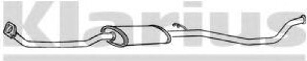 VEGAZ PGS-305 Mittelschalldämpfer Schalldämpfer passend für PEUGEOT 306 Break (7E, N3, N5) 306 (7B, N3, N5)