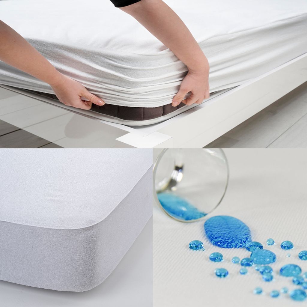 Buymax® Matratzenschoner 180x200 cm, wasserdicht, 2er-Set, Produktbild 