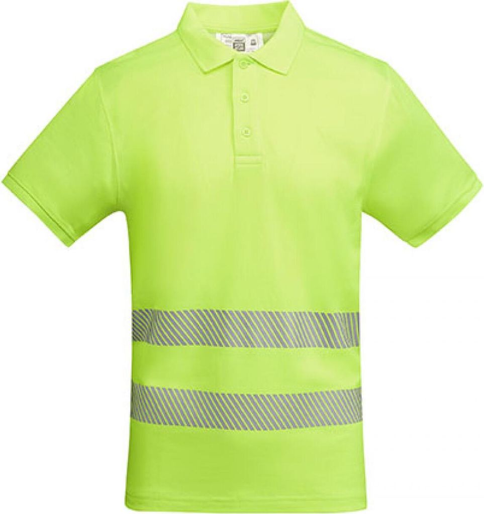 Roly Workwear HV9318 | Poloshirt Atrio Shortsleeve Poloshirt Herren - Farbe: Fluor Yellow 221 - Größe: XXL