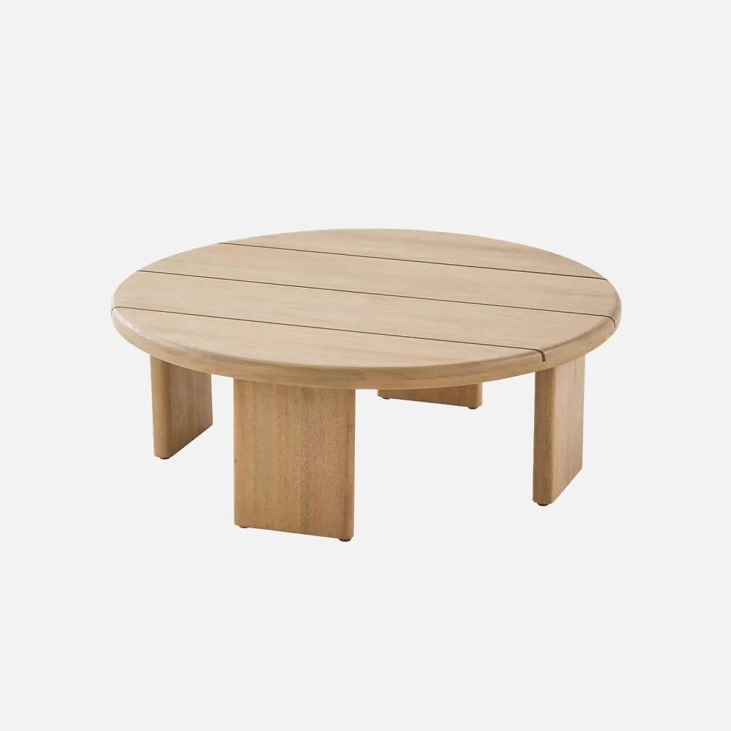 Tavolino Rotondo 70cm Legno Acacia - Crea il tuo Angolo Relax