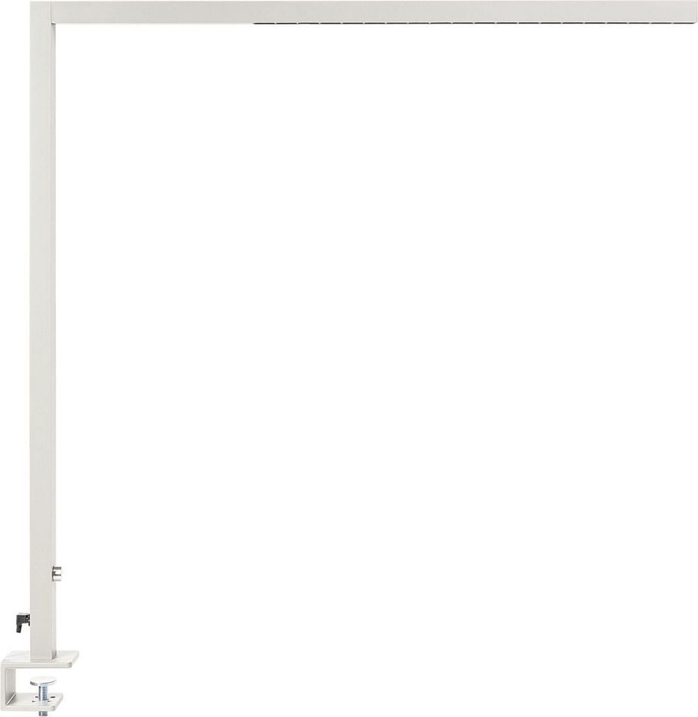 BELIANI LED-Schreibtischlampe Silber Metall mit Regler Dimmbar Klemmbar Modern Büro Ausstattung Klemmleuchte Arbeitsleuchte Architektenlampe