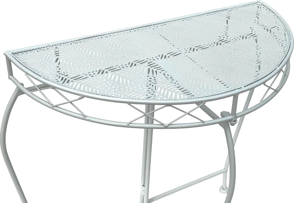Meuble d'entrée mural blanc 75 cm table console pour petits espaces - 5