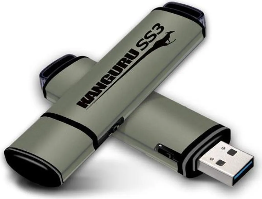 Clé USB Antivirus Kangourou KF3WP16G 16Go avec Bouton Verrouillage