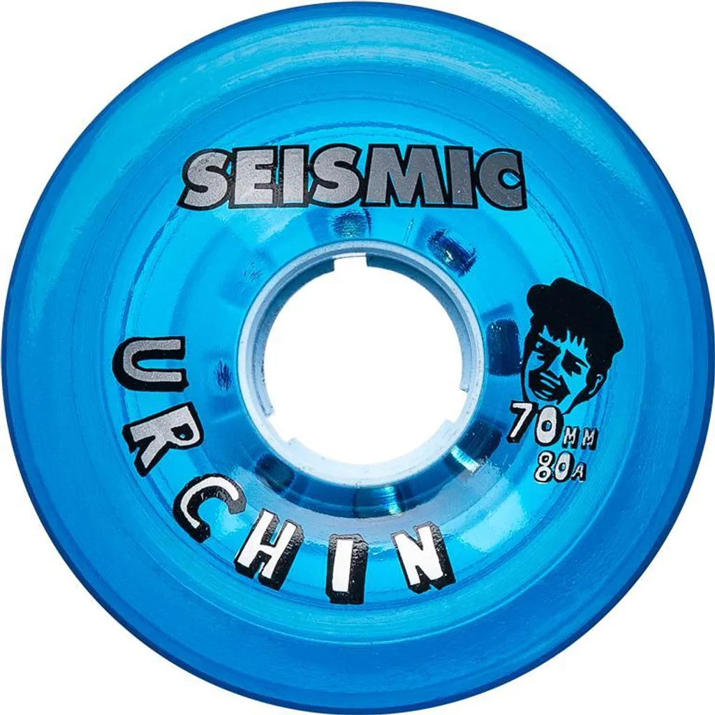 Roues Skateboard Seismic Urchin 70x44 mm 80a Crystal Clear Blue Whurchn