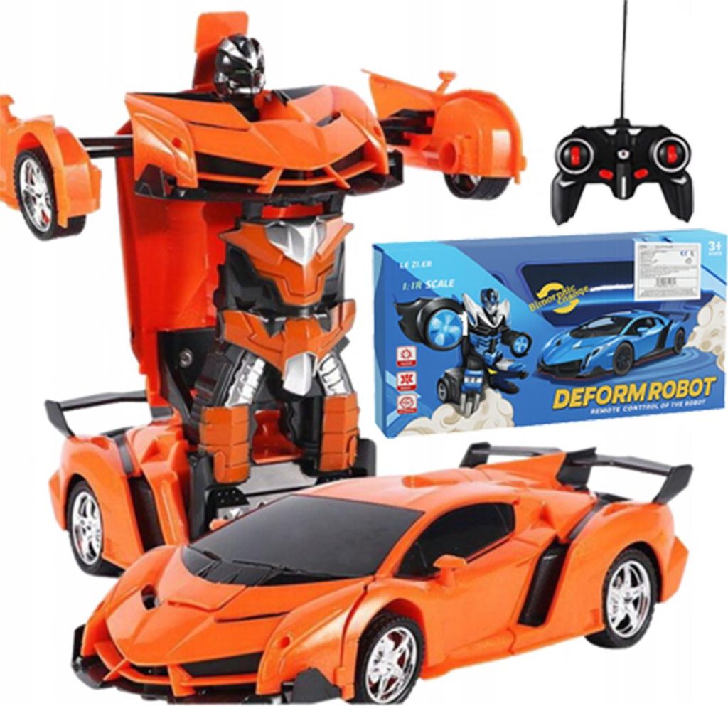 Auto Robot 2in1 RC-auto met licht geluid afstandsbediening Productafbeelding 