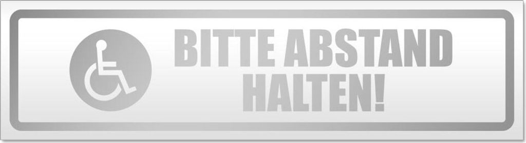Bitte Abstand halten! Motiv 2 Magnetschild Schild magnetisch