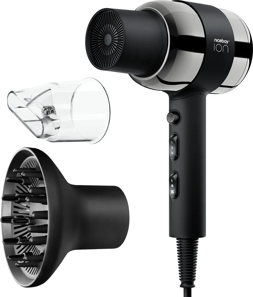 Sèche-cheveux Niceboy ION AirSonic PRO pour un brushing parfait à la maison