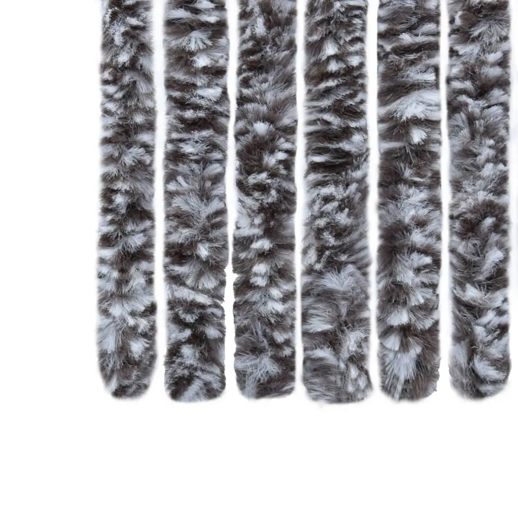Moustiquaire de porte Chenille bicolore 90x220 cm robuste et plissée - 7