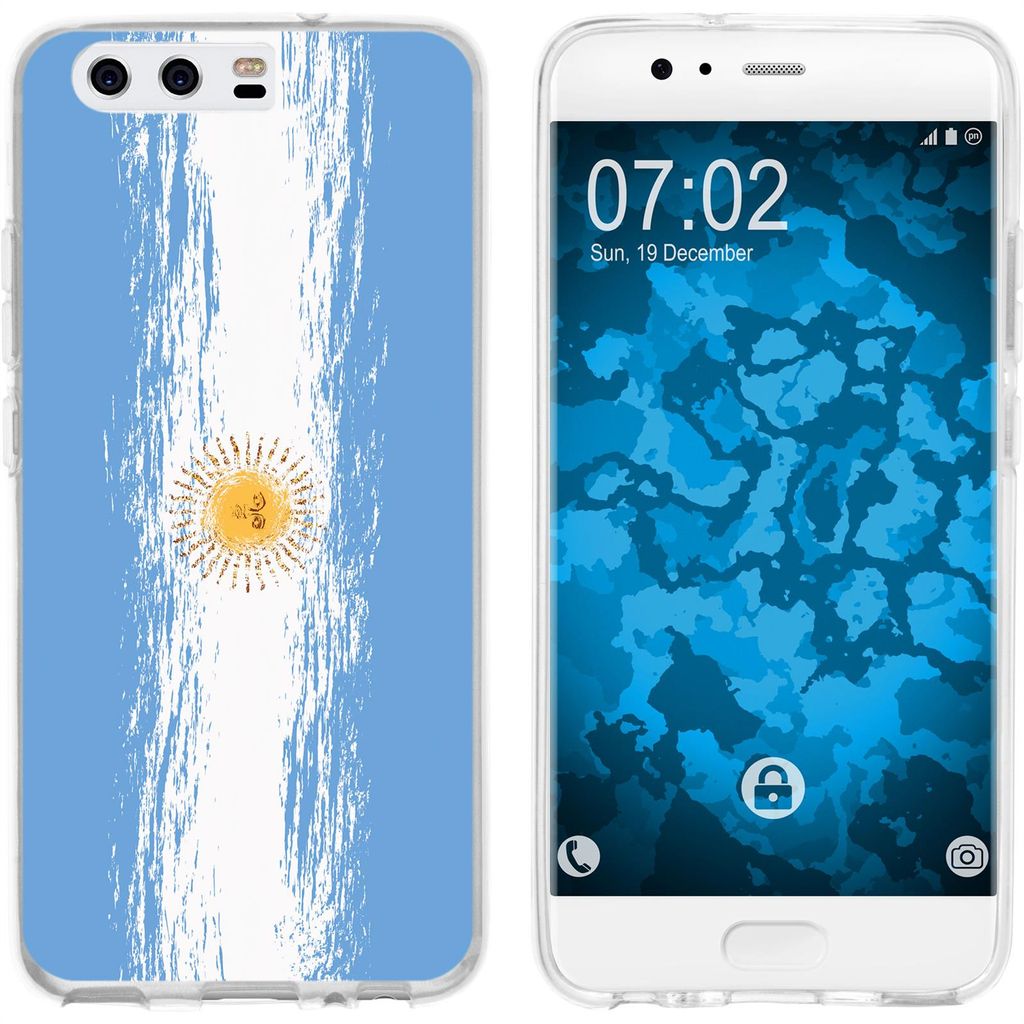PhoneNatic Case kompatibel mit Huawei P10 Plus Silikon-Hülle WM Argentinien M1