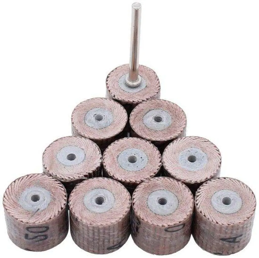 Mini disques à lamelles abrasifs grain 120 pour ponçage et polissage