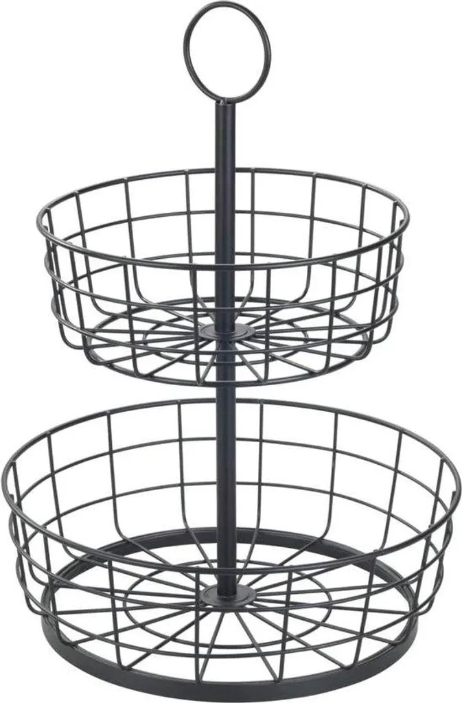 Étagère métallique noire 28 x 39 x 28 cm pour rangement polyvalent