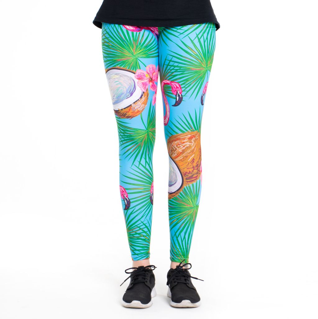 cosey - Flamingo Line -Leggins (Einheitsgröße) - Design Coconuts