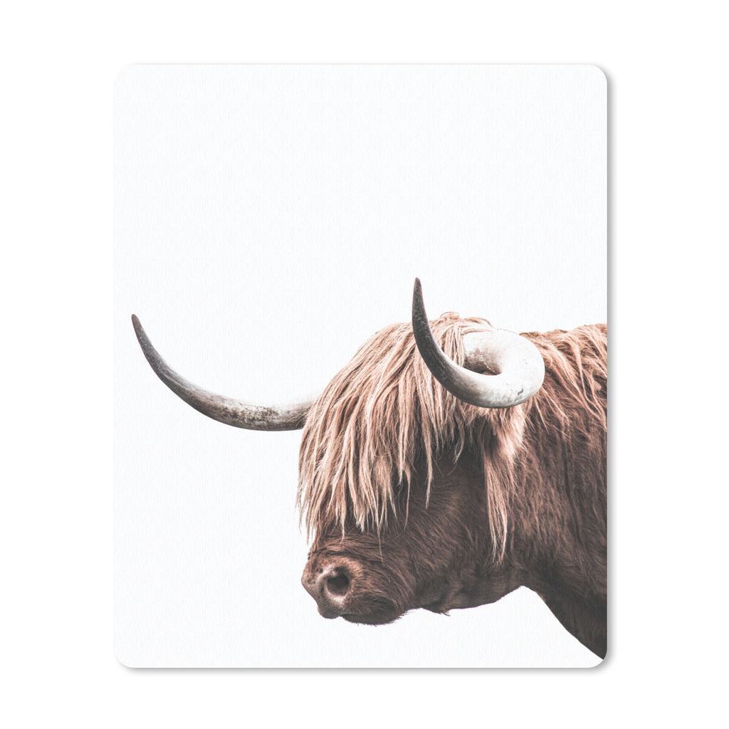 MuchoWow Mauspad Mousepad Kuh - Schottischer Highlander - Tiere 30x40 cm - Mousepads - Maus Mat - Pad - Mausunterlage - Mausmatten