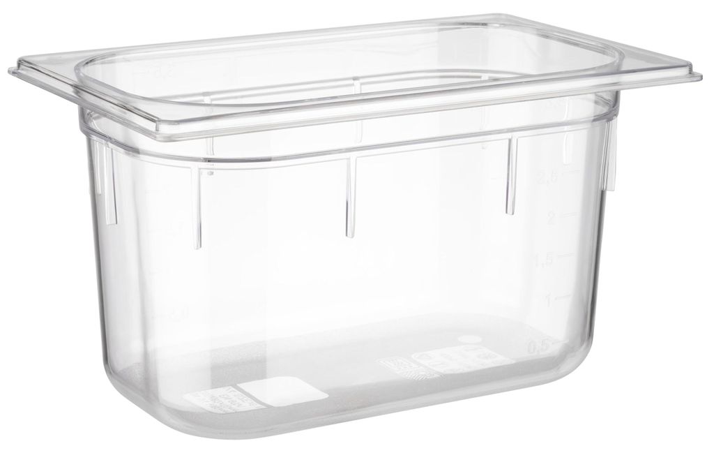 GN-container 1/4, 150 mm diep, 3,7 liter, 264x162 mm Productafbeelding 