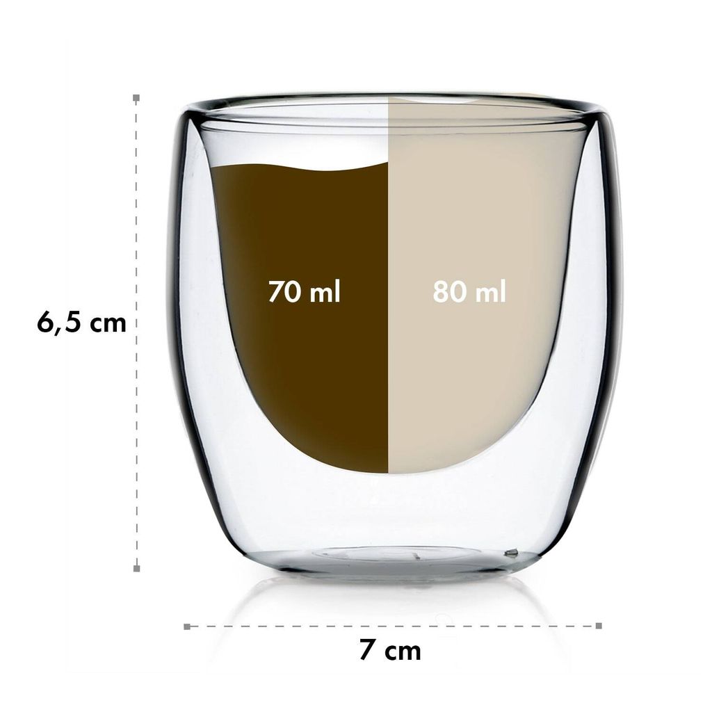 Glaswerk Espressotassen, Gläser Set mit 4 Espresso Tassen, Produktbild 7