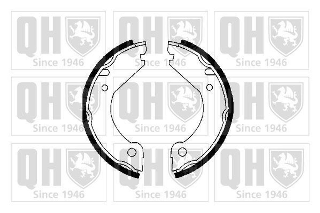 QUINTON HAZELL BS671 Handbremsbeläge für VOLVO 940 II Kombi (945) Handbremse 160mm