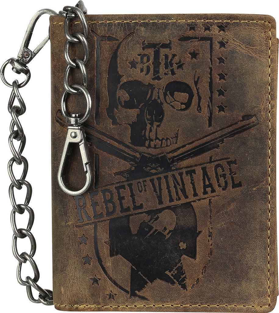 Greenburry Vintage Rebel-Skull wallet Kombibörse Produktbild 