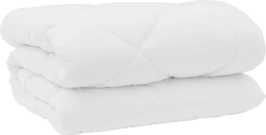 vidaXL Coperta con cuscino 3 pezzi Microfibra bianca e piuma d'oca - 4