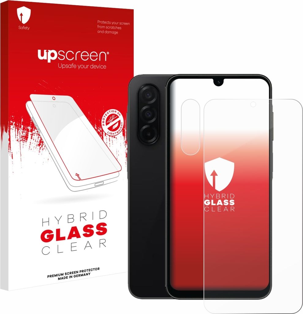 upscreen Schutzglas für Samsung Galaxy A26 5G (Display+Kamera) Schutzfolie Panzer Folie Glas Display Schutz klar