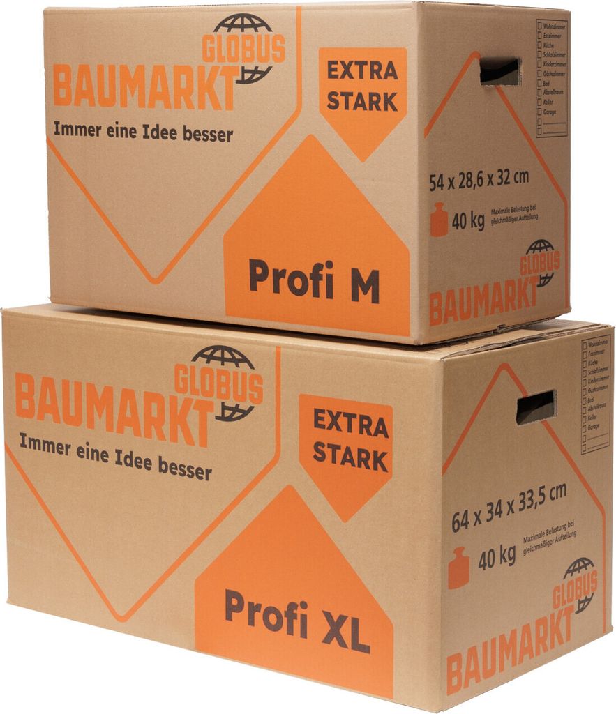 Globus Umzugskarton Profi M Innenmaß: 54 x 28,6 x 32 cm Produktbild 6