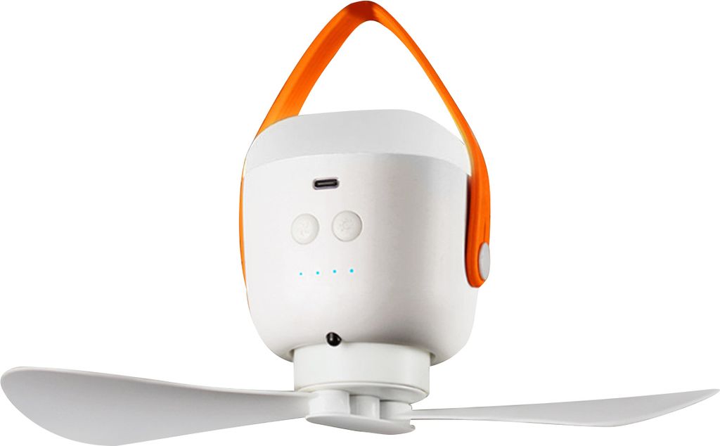 Tragbarer Camping-Zelt-Deckenventilator, 10400 mAh, wiederaufladbarer USB-Ventilator mit klappbarem Stativ und Haken