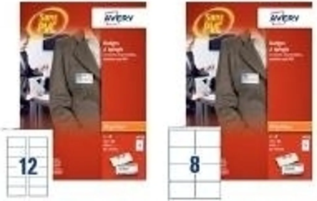 Porte-badge AVERY sans PVC 75 x 40 mm fixation épingle sécurisée